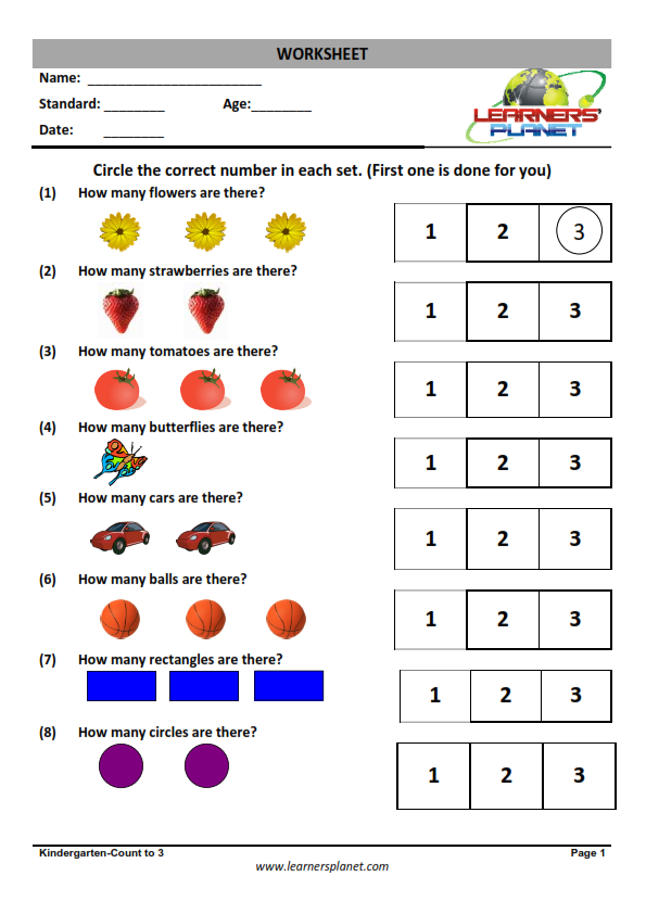 Kindergarten Math Worksheets & Free Printables